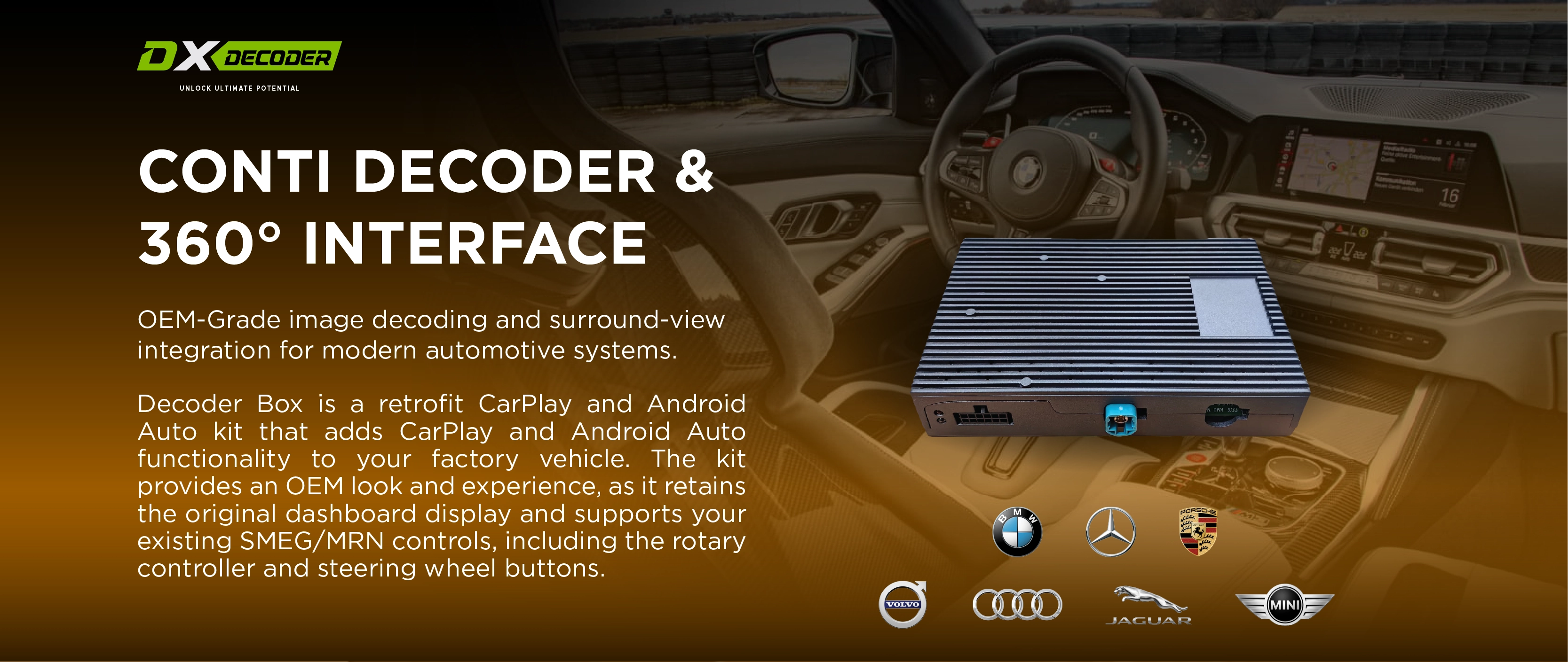 DX Conti Decoder - Wireless CarPlay, Android Auto & 360 Camera ...